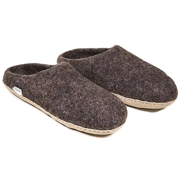 (Haus-)Schuhe Wolle Schuhgröße 41/42 braun meliert --280g