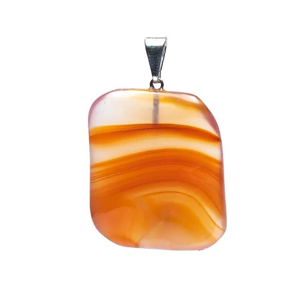 Achat Edelstein Anhänger Fantasieform -- ±3 cm