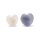Achat mit Kristallisation Herz Sorgenstein -- &plusmn;4&ndash;6 cm