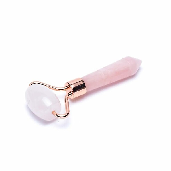 Akupressur Massageroller Rosenquarz -- 8 cm