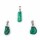 Amazonit Edelsteinanh&auml;nger mit gebohrtem Stift -- &plusmn;1-2.5cm