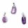 Amethyst Edelsteinanh&auml;nger mit gebohrtem Stift -- &plusmn;1-3 cm