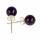 Amethystohrstecker 925er Silber -- 0.6 cm