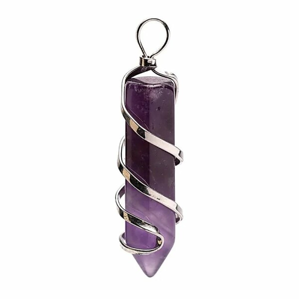 Amethystspitzen-Anhänger -- ±4 cm