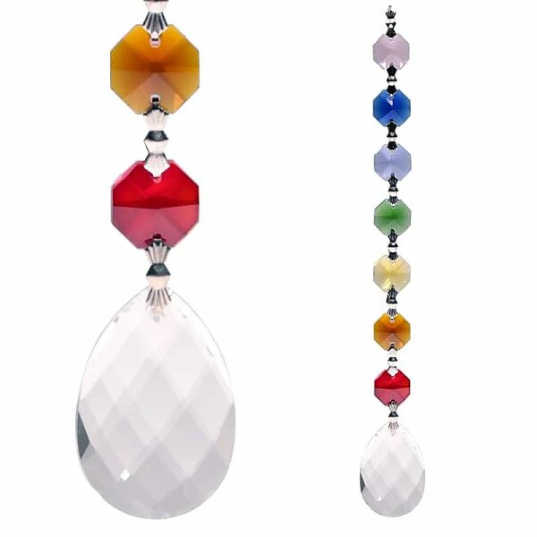 Amrita Feng-Shui Chakra Kristall-Kette -- 20 cm