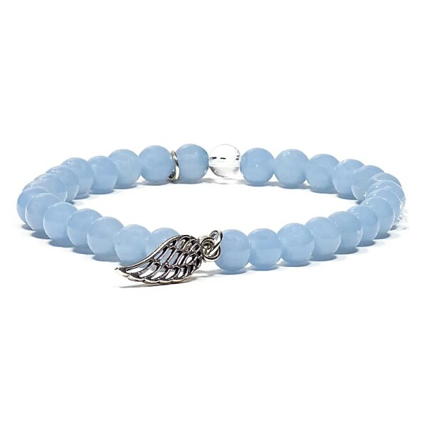 Angelit Armband mit Engelsflügel elastisch -- 0.6 cm