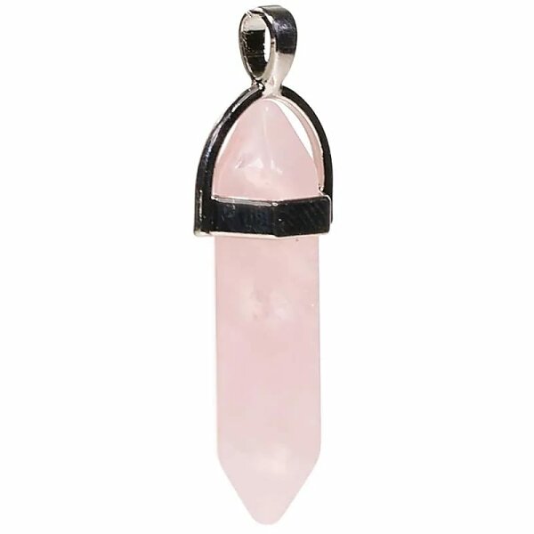 Anhänger Rosenquarz -- 4 cm