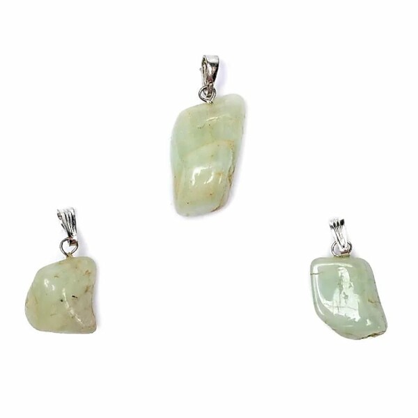 Aquamarin Edelstein Anhänger Öse eingesteckt -- ±2-3cm