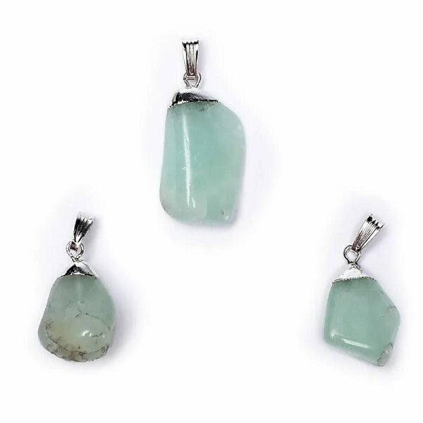 Aquamarin Edelsteinanhänger mit gebohrtem Stift -- ±1-2.5 cm