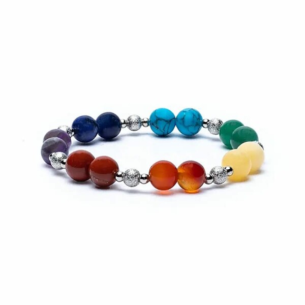 Armband 7 Chakren elastisch -- ±0.7cm