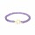 Armband Amethyst elastisch mit Sternanh&auml;nger -- 4mm