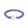 Armband Amethyst elastisch mit Sternanh&auml;nger -- 6mm