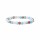 Armband Aquamarin/Rosenquarz/Amazonit/Thulit AA Qualit&auml;t elastisch -- 0,6 cm