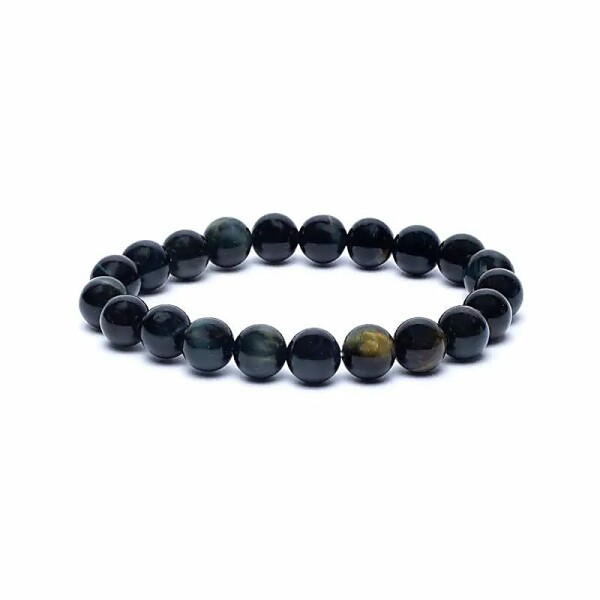 Armband blaues Tigerauge elastisch -- 8mm