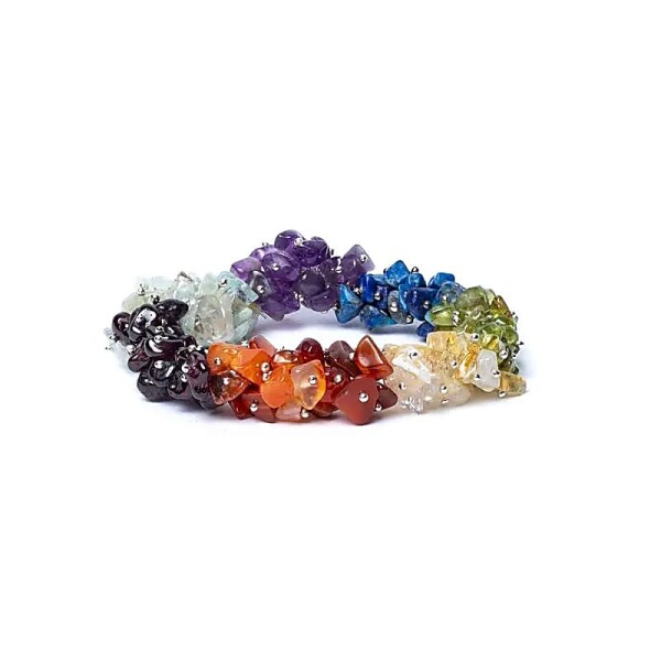 Armband Chakra Chips AA Qualität elastisch -- 0,6 cm