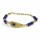 Armband Feder mit Lapislazuli-- &plusmn;6.5cm