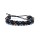 Armband H&auml;matit/ Obsidian/ Tigerauge verstellbar -- 0,6 cm