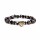 Armband H&auml;matit/Granat und Om elastisch -- 0.5 cm; 7 cm