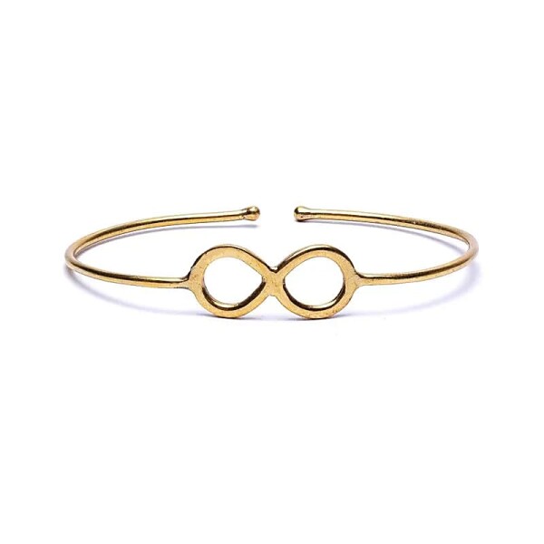 Armband Infinity Messing goldfarben verstellbar -- ±7 cm