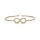 Armband Infinity Messing goldfarben verstellbar -- &plusmn;7 cm