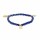 Armband Lapis elastisch mit Stern/Mond/Sonne Anh&auml;ngern -- 4mm
