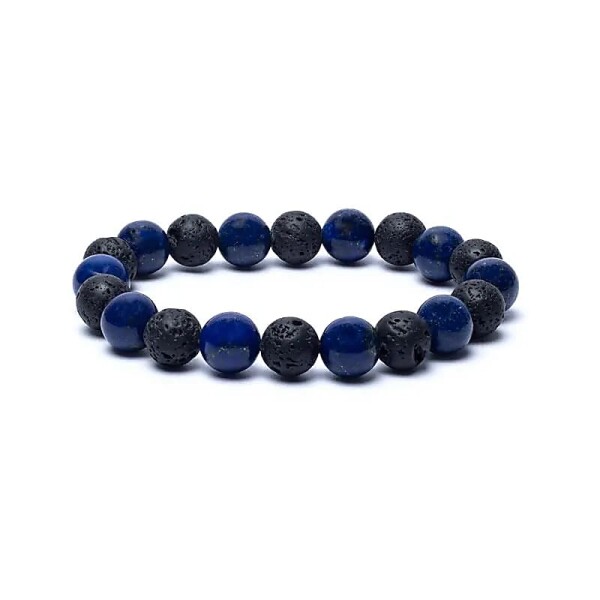 Armband Lavastein / Sodalith -- 10mm