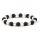 Armband Lavastein/Perle - elastisch -- 0.8 cm