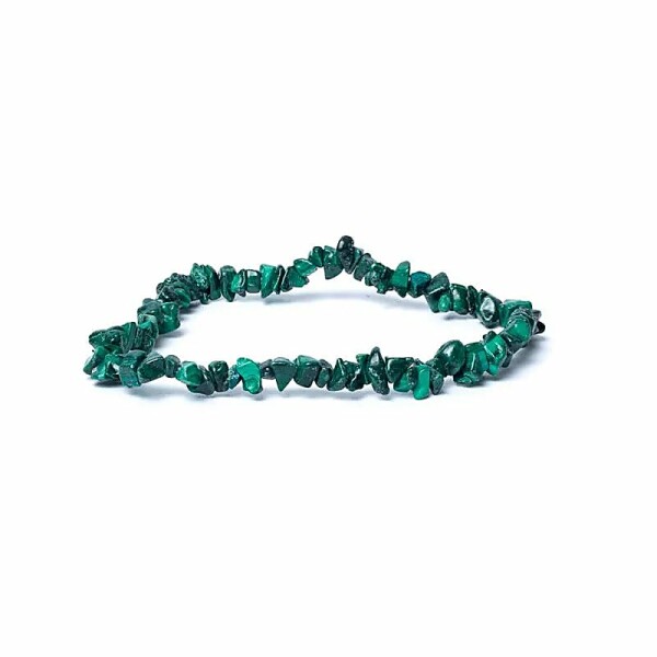 Armband Malachitchips elastisch -- ±0.4cm
