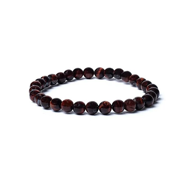 Armband rotes Tigerauge AA Qualität elastisch -- 0,6 cm