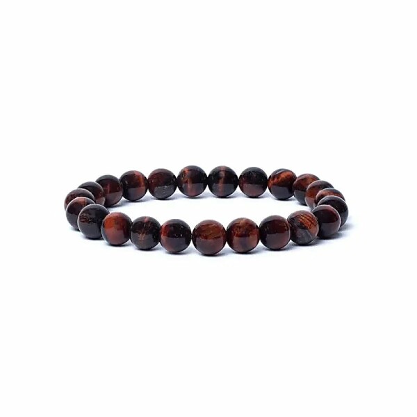 Armband rotes Tigerauge AA Qualität elastisch -- 0,8 cm