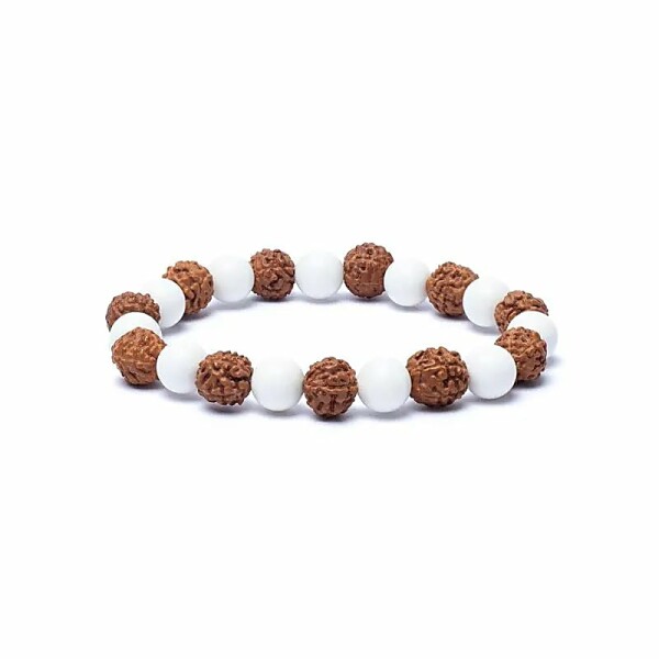 Armband rudraksha / Muschel -- 0,8 cm