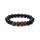 Armband rudraksha / schwarzer Onyx -- 10mm