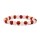 Armband Rudraksha/Rosenquarz elastisch -- 0.8 cm;8 cm