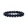 Armband schwarzer Onyx mattiert AA Qualit&auml;t elastisch -- 1.0 cm