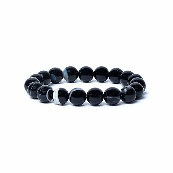 Armband Shivas Auge Achat AA Qualität elastisch -- 1.0 cm