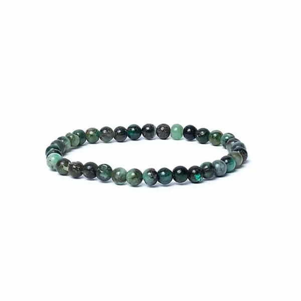 Armband Smaragd AA Qualität elastisch -- 0,6 cm