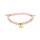 Armband Sonnenstein elastisch mit Stern/Mond/Sonne Anh&auml;ngern -- 4mm