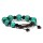 Armband T&uuml;rkis &amp; schwarzer Achat verstellbar -- &plusmn;7 cm