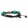 Armband T&uuml;rkis, Koralle &amp; schwarzer Achat verstellbar -- &plusmn;7cm