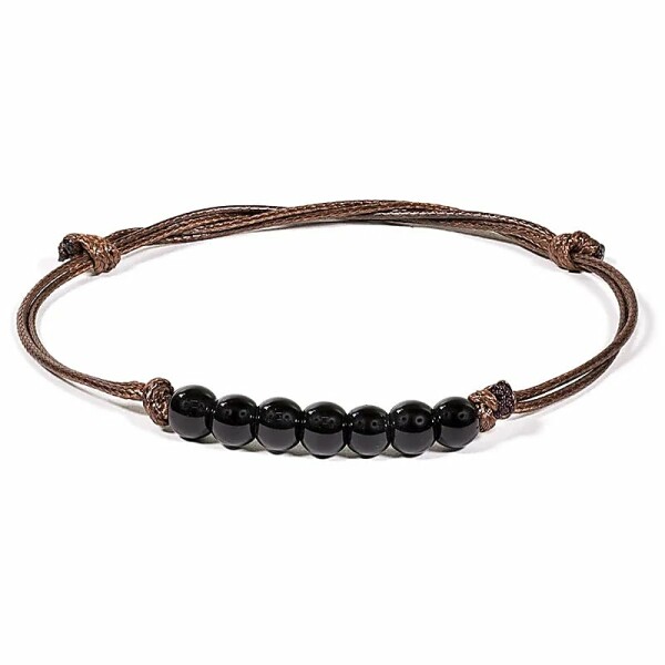Armband Turmalin verstellbar -- 0.6 cm