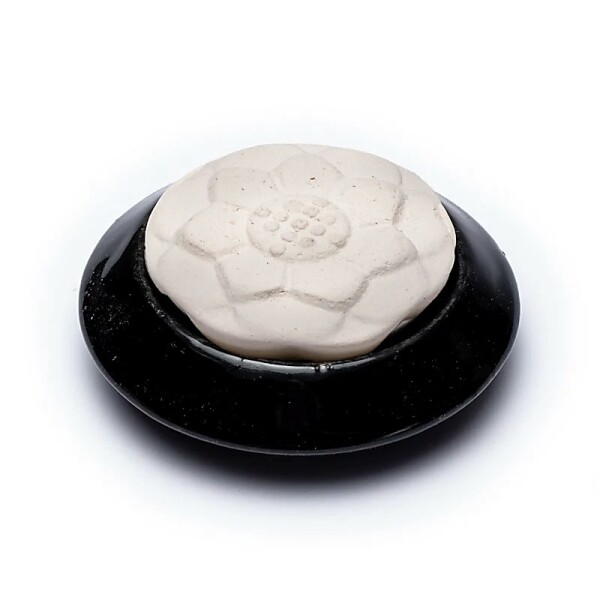 Aroma Stein Diffusor Lotus schwarz -- 7.5cm