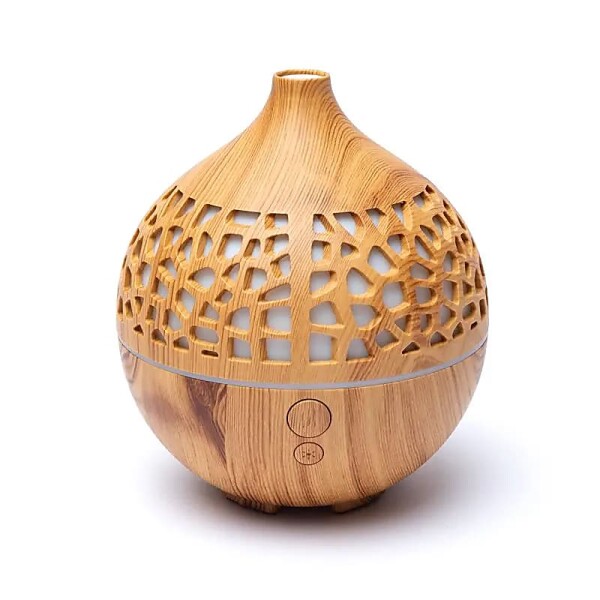 Aroma Zerstäuber Deko rund natur USB -- 180ml