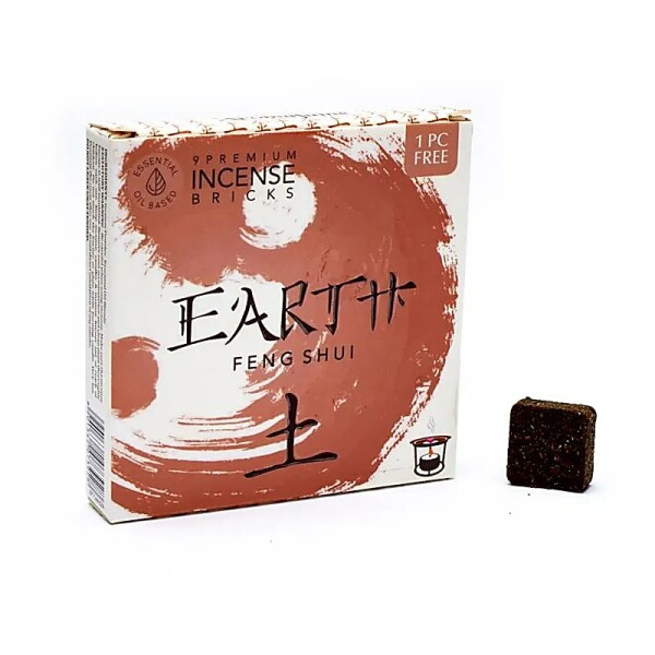 Aromafume Feng Shui Weihrauchblöcke Erde -- 40g