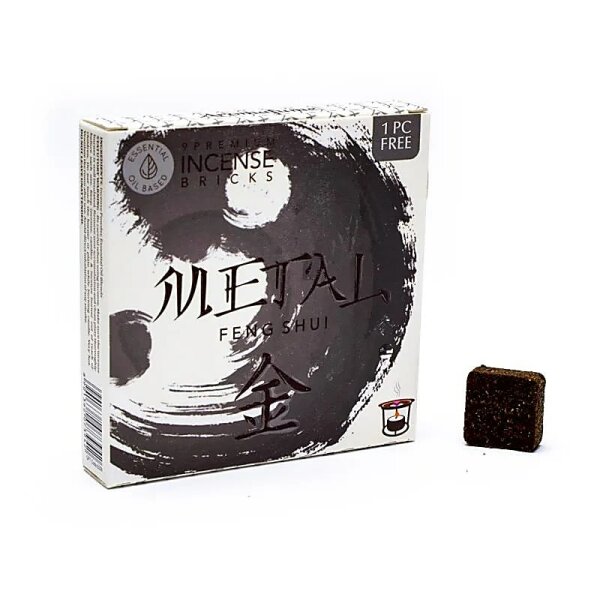 Aromafume Feng Shui Weihrauchblöcke Metall -- 40 g