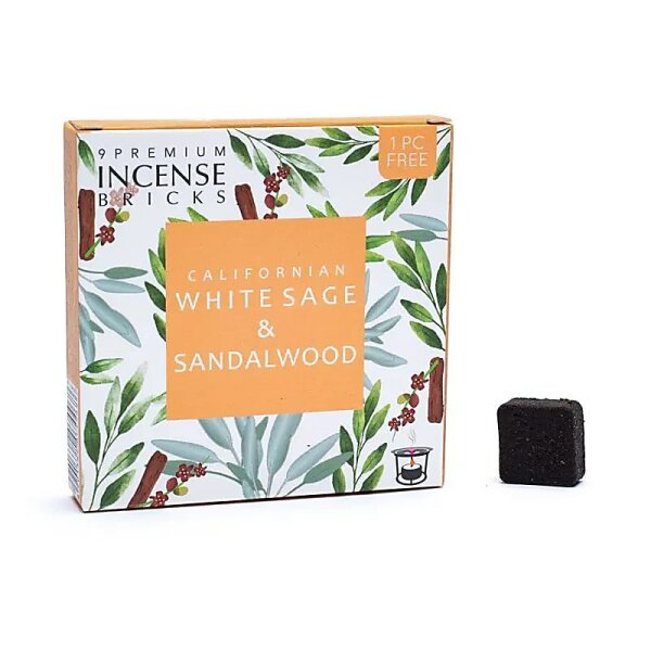 Aromafume Weihrauchblöcke Weißer Salbei & Sandelholz -- 40g