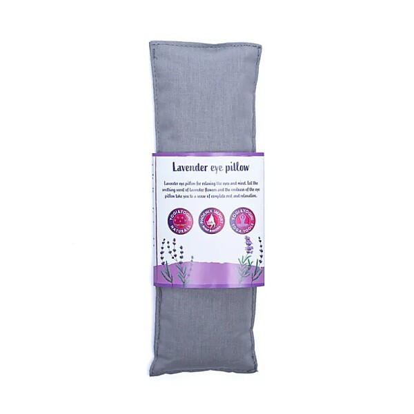 Augenkissen Lavendel BIO taupe -- 140 g; 22x8 cm