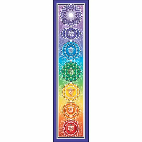 Autoaufkleber - Rainbow Chakra -- 28x7 cm