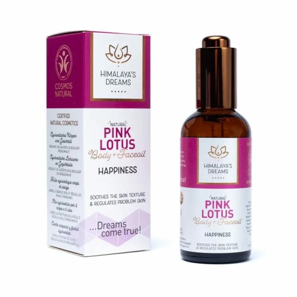 Ayurvedisches Körper- und Gesichtsöl Pink Lotus/ Freude Himalayas Dreams -- 100 ml