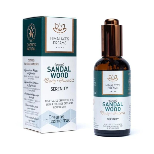 Ayurvedisches Körper- und Gesichtsöl Sandelholz/ Gelassenheit Himalayas Dreams -- 100 ml