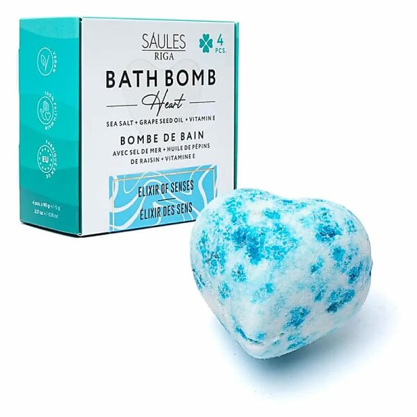 Badekugel Herz Elixir der Sinne -- 90g